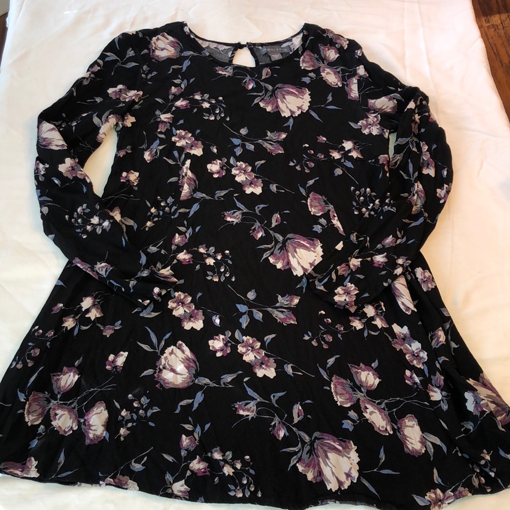 Long sleeve floral dress